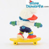 Puffo con skateboard - Mc Donalds - Happy Meal - 1998 - Schleich - 5,5cm