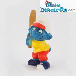 Baseballbatter Smurf - Mc Donalds - Happy Meal - 1998 - Schleich - 5,5cm