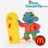 Pitufo con monopatín 2 (Mc Donalds 1998) - Schleich - 5,5cm