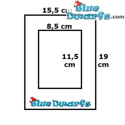 Fotolijstje Smurfentoren *blauw* (19 x 15,5 cm)