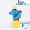 20043: Digger Smurf (Big mould) PAINTING ERROR/ WHITE TAIL - Schleich - 5,5cm