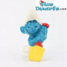 20043: Digger Smurf (Big mould) PAINTING ERROR/ WHITE TAIL - Schleich - 5,5cm