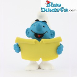 20038: Singer Smurf with music sheet  - without text - Schleich - 5,5cm