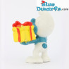 20040: Gift Smurf with present and flowers (Shiny paint version) - Schleich - 5,5cm