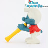 20048: Flautist Smurf - long yellow Flute - Schleich - 5,5cm