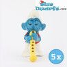 5x 20048: Puffo suona flauto - Schleich - 5,5cm
