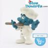 20042: Chef Schtroumpf (cuillère: gris) VG - Schleich - 5,5cm