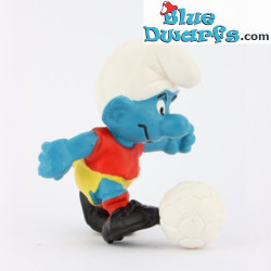 20035: Puffo Calciatore - con punti metallici - Schleich - 5,5cm