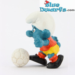 20035: Puffo Calciatore - senza punti metallici - Schleich - 5,5cm