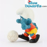 20035: Puffo Calciatore - senza punti metallici - Schleich - 5,5cm
