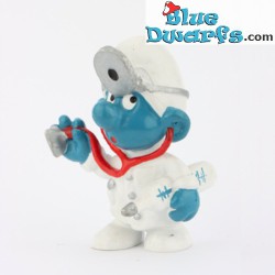 20037: Dokter Smurf  - Blauwe thermostreep - Schleich - 5,5cm