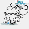 Puppy silhouet - Smurf en Puppy -  25 jarige Jubileum Puppy  -2010