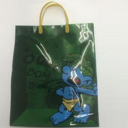 Jungle Smurf plastic bag (+/-31 x 12 x 40 cm)