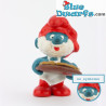 20180: Pappa smurf with pizza/ No eyelines - Schleich - 5,5cm