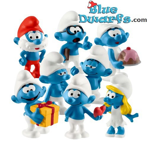 SCHLEICH Smurfs, Smurf Toys, Collectible Toys, Vanity Smurf Blue
