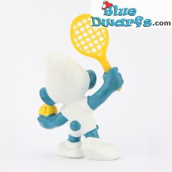 20093: Pitufo jugador de tenis (raqueta amarillo) - Bully - 5,5cm