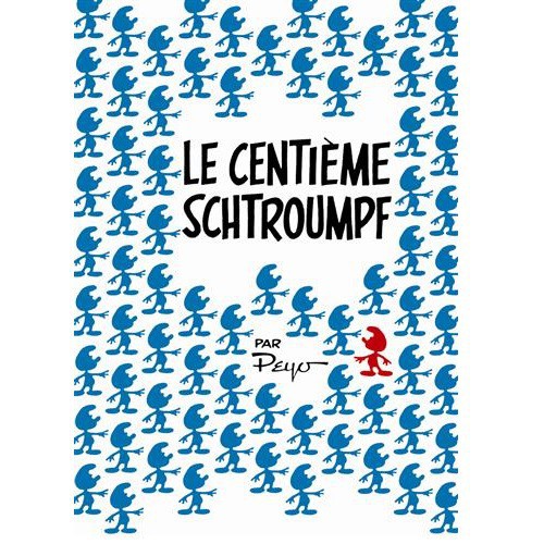Poster 'Le Centième Schtroumpf' (50 x 70 cm)