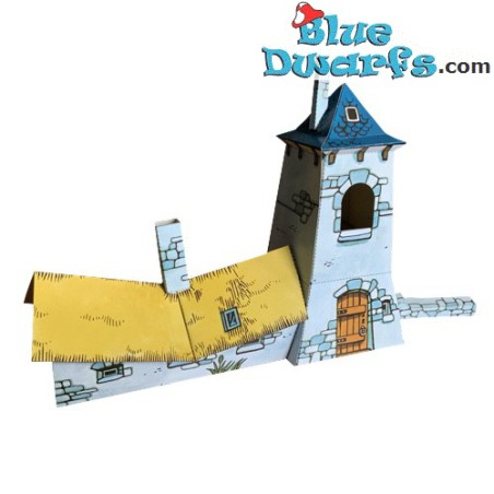 Smurf cardboard cut out Gargamel castle 1984 DIY (60 x 40 cm)