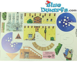 Smurfs Cardboard village - DIY  Kit - 1984 - 60 x 40 cm