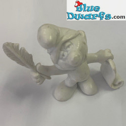 20022: Puffo Poeta Rohlinge - statuetta bianca - Schleich - 5,5cm