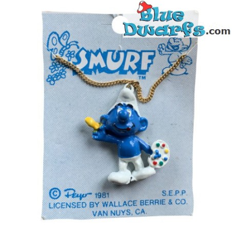 necklace 1981 -4- Painter smurf