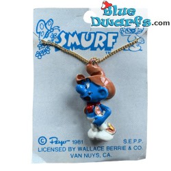 necklace 1981 -10- cowboy smurf