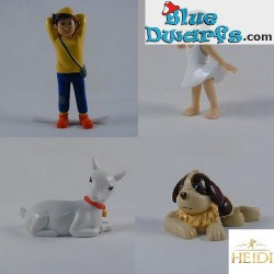 Heidi playset - 4 figurines - Marukatsu (ca. 8 cm)