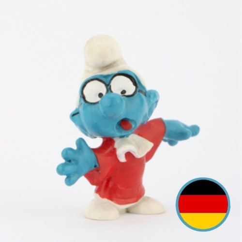 20016: Jurist Smurf (rood kostuum)  - W. Germany -  - Schleich - 5,5cm