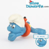 20025: Swimming Smurf - red tube with black dot - Schleich - 5,5cm