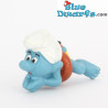 20025: Swimming Smurf - orange float with black dot - Schleich - 5,5cm