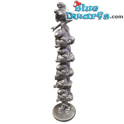 Colonne de Schtroumpfs - Figurine en Résine - Collectoys / Plastoy - +/- 100cm