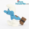 20096: Hinterlistiger Schlumpf mit Hammer (Matt)  - dunkelbraun - Schleich - 5,5cm