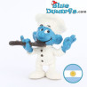 20042: Chef Smurf - brown spoon - Minimodels/ Argentina - Schleich - 5,5cm
