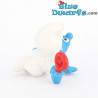 20179: Babysmurf With red Rattle  - Poland / Evanplast - 4cm