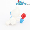 20179: Babysmurf met rode rammelaar  - Polen / Evanplast - 4cm