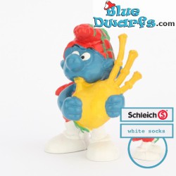 20105: Scot Smurf with bagpipes (white socks)  - Schleich -  Schleich - 5,5cm