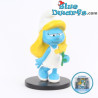Smurfette with flower - Blue Resin 2021 - Serie 1 - Resin smurf statue - 11 cm