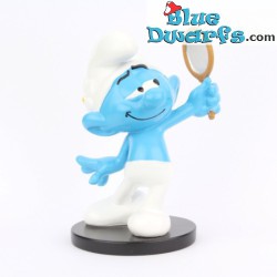 Pitufo Vanidoso con espejo - Blue Resin 2021 - Serie 1 - Figura resina - 11 cm