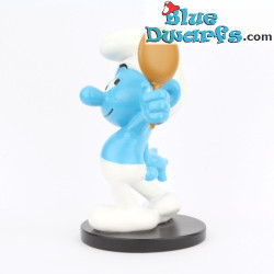 Schtroumpf Coquet avec miroir - Blue Resin 2021 - Serie 1 - Résine figurine - 11 cm