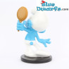 Puffo Vanitoso con specchio - Blue Resin 2024 - resina - serie 1 - statuea puffi - 11 cm