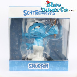 Schtroumpf Coquet avec miroir - Blue Resin 2021 - Serie 1 - Résine figurine - 11 cm