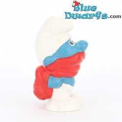 20004: Frileux Schtroumpf  - écharpe rouge -  Version CNT - 5.5 cm