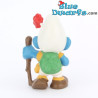 20041: Hiker Smurf - red flower and waliking stick - Versión CNT - 5,5 cm