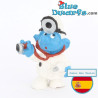 20037: Puffo Dottore - stetoscopio rosso e luce nera - Version CNT - 5,5cm