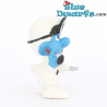 20037: Dokter Smurf - rode stethoscoop en zwart licht - CNT versie - 5,5cm