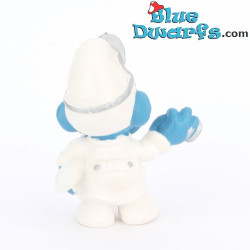 20037: Doctor Smurf - red stethoscope and grey light - CNT Version - 5,5cm