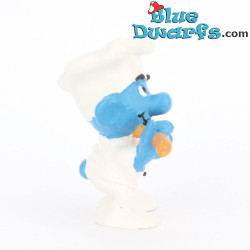 20042: Kuchenchef Schlumpf - Löffel mit schwarzer Sauce - CNT Version - 5,5cm