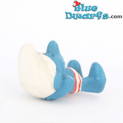 20014: Schtroumpf baigneur - maillot de bain blanc et rouge à rayures -  Version CNT - 5,5cm