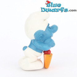 20043: Pitufo perezoso con pala - molde pequeño - Versión CNT - 5,5 cm