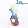 20031: Pitufo Cartero - bolsa marrón y trompeta amarilla - Versión CNT - 5,5 cm